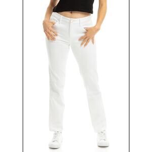 1822 Women's White "Better Butter" Demin Jeans Slim Straight 12/31 NWT